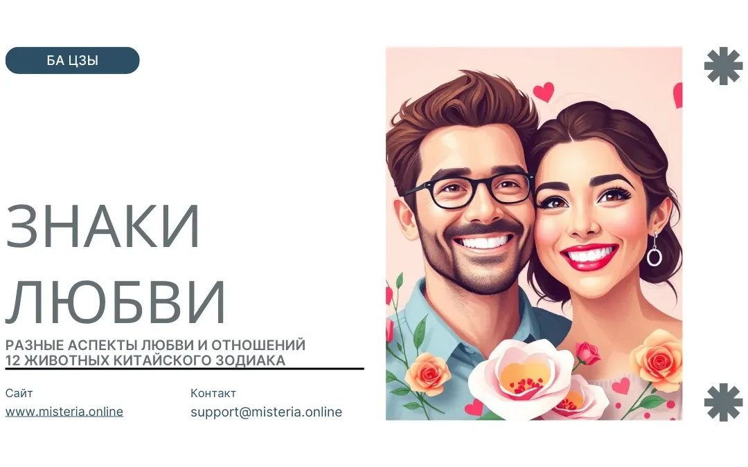 Китайские знаки любви и отношений в ба цзы