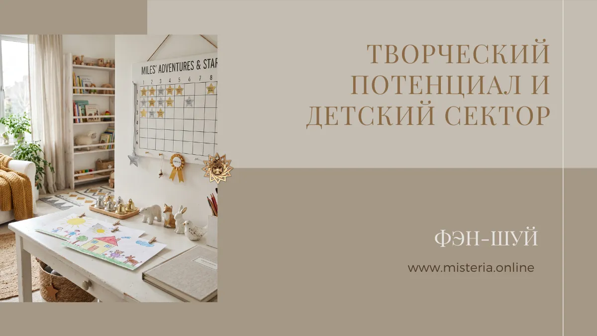 Творческий потенциал и детский сектор по фэн-шуй: западная зона для развития детей