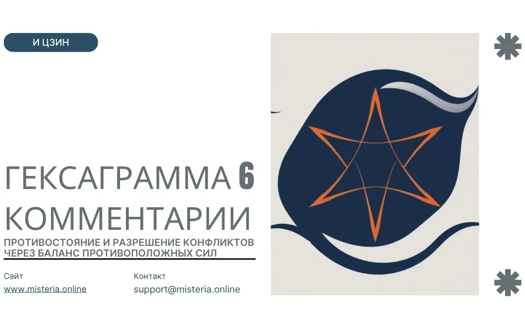 Гексаграмма 6 И-Цзин — Сун (Противостояние)